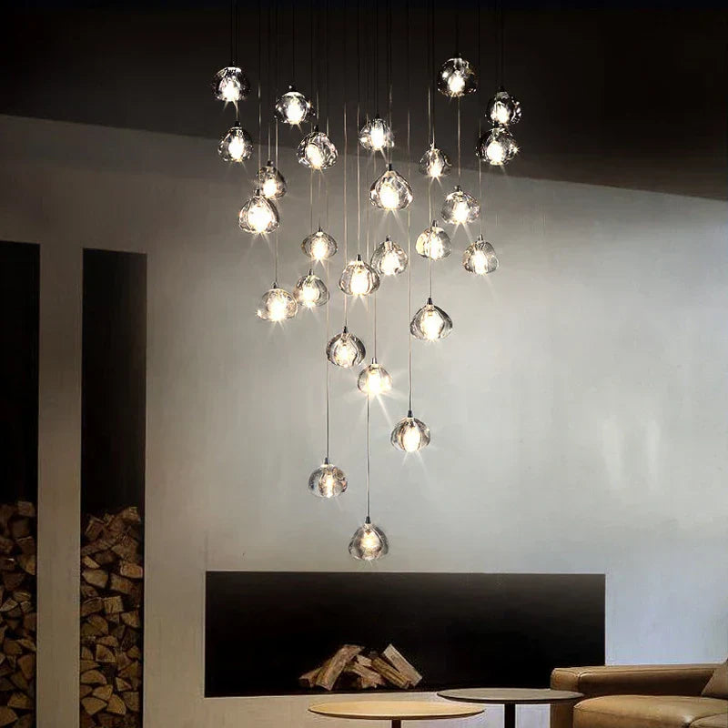 DecorBites™ Crystal LED Chandelier for Luxe Living Spaces