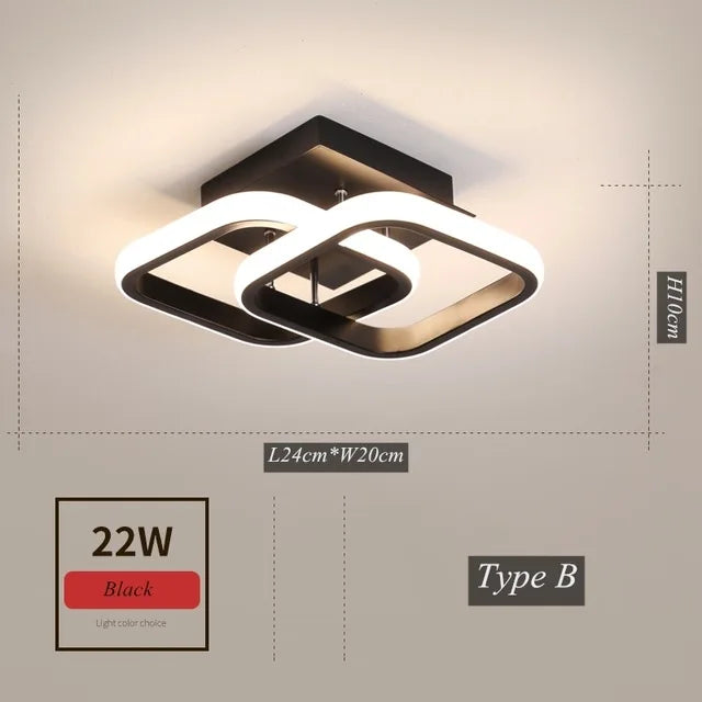 مصابيح سقف الممر LED من DecorBites™ لإضاءة المنزل في غرفة النوم وغرفة المعيشة والممر