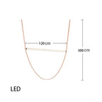 Contemporary Leather Belt Dimmable LED Pendant Light