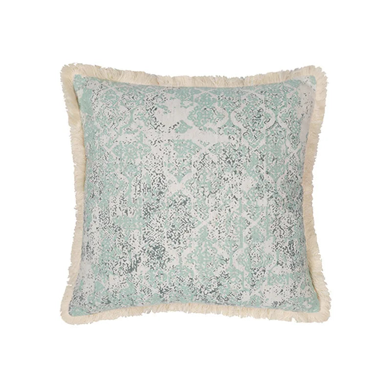 DecorBites™ Cotton Crochet Tassel Cushion Cover for Sofa Lumbar Backrest Home Decor