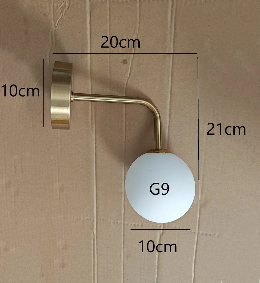 DecorBites™ Elegant Glass Wall Lamp for Living Room Bedroom LED Lighting