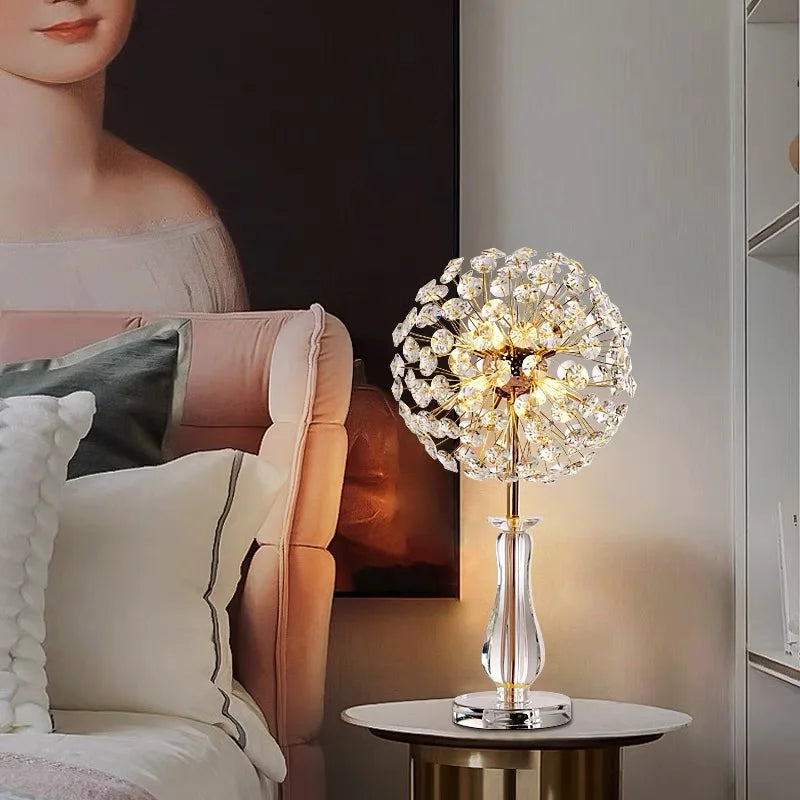 DecorBites™ LED Sunflower Crystal Floor Lamp for Home Decor in Living Room or Bedroom