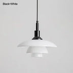 Danish Three-Layer Dish Glass Pendant Light