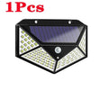 DecorBites™ 100 LED Solar Wall Lights Outdoor with PIR Motion Sensor for Garden Street Security