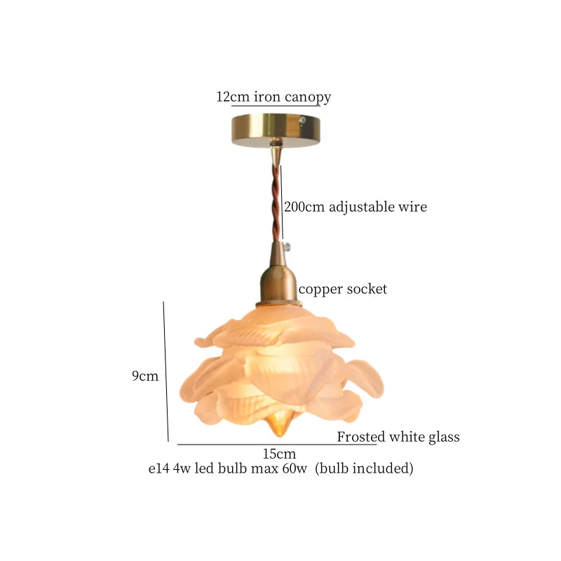 مصباح معلق DecorBites™ LED زجاجي أبيض متجمد: بساطة الشمال لغرفة المعيشة والمقهى