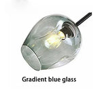 Modern Nordic Glass Pendant Light in Painted Metal