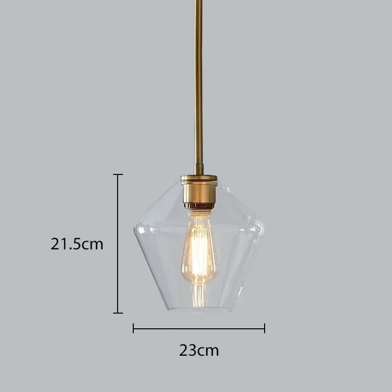 DecorBites™ Glass Chandelier: Amber Pendant Lights for Dining, Living Room, Bedroom, Hotel, Cafe