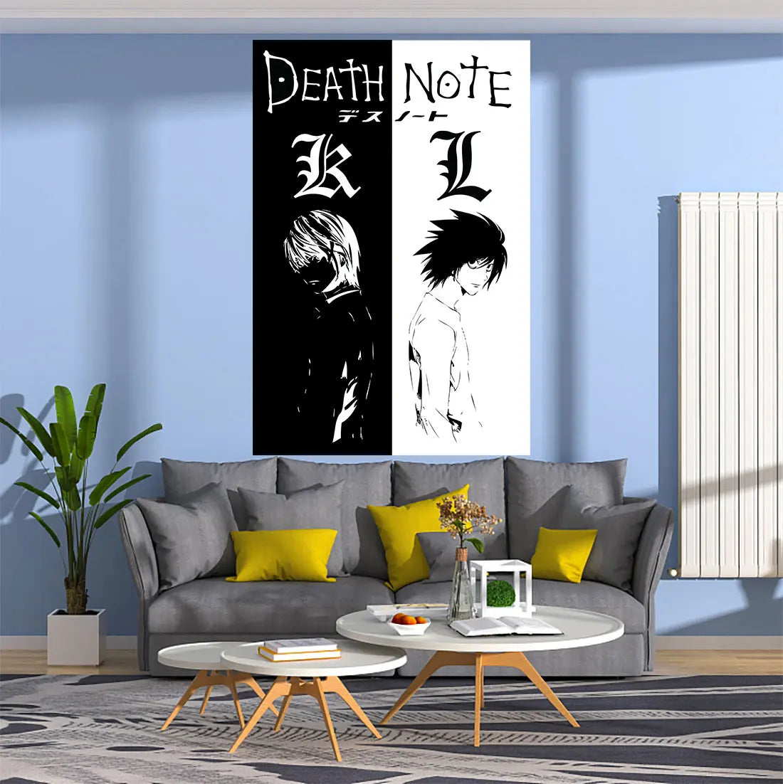 DecorBites™ Death Note Tapestry: Dark Style Wall Hanging for Home Decor