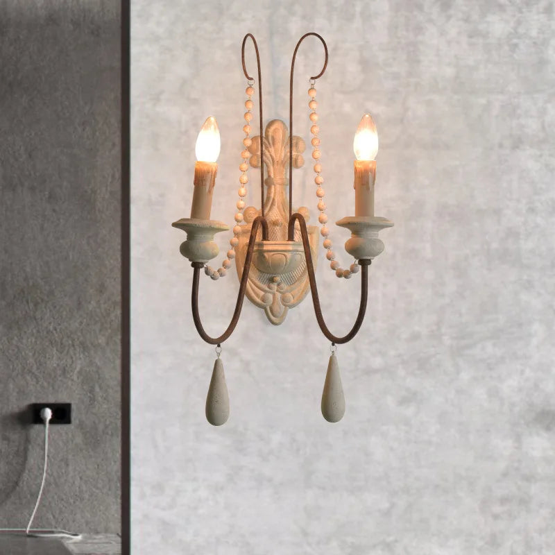 DecorBites™ Country French Wall Lamp for Retro Living Room Bedroom Decor