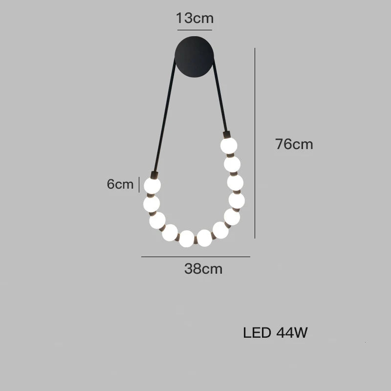 مصباح حائط LED فانتسي نيكلس من ديكور بايتس™ لغرفة النوم والمعيشة