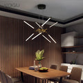 DecorBites™ Black LED Ceiling Chandelier for Nordic Modern Home Decor