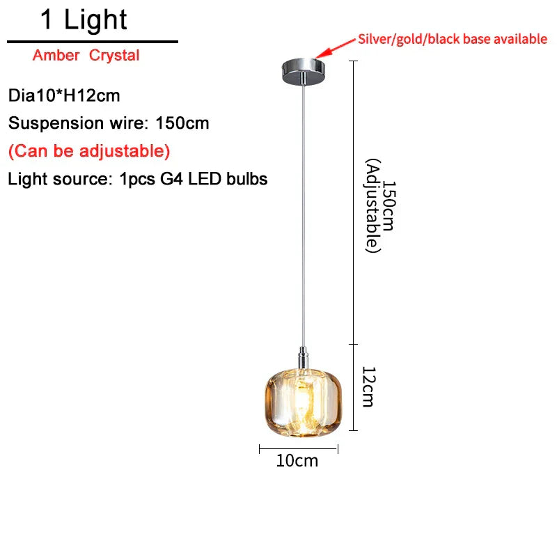 ثريا سقف كريستال LED من DecorBites™ لغرفة المعيشة وغرفة النوم وغرفة الطعام والمطبخ
