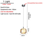 Modern Nordic Crystal Cluster Pendant Light