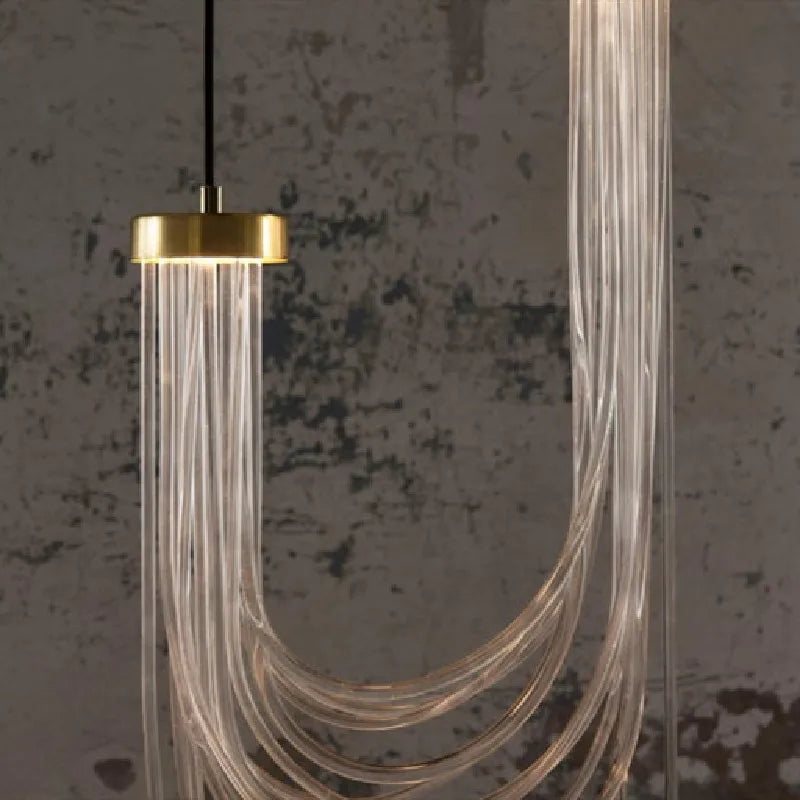 DecorBites™ مصباح قلادة LED أكريليك لغرفة النوم وغرفة الطعام