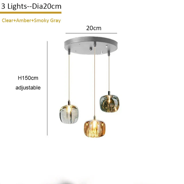 DecorBites™ Crystal LED Chandelier: Stylish Home Lighting for Living Room, Staircase & More