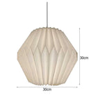 Nordic White Origami Paper Pendant Lamp Shade