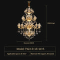 DecorBites™ Elegant Crystal Chandelier for Living Room, Dining Room, and Bedroom