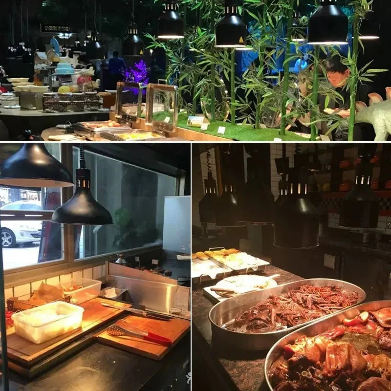 DecorBites™ Electric Food Heating Pendant Light - Stylish and Functional Fixture for Kitchens and Restaurants