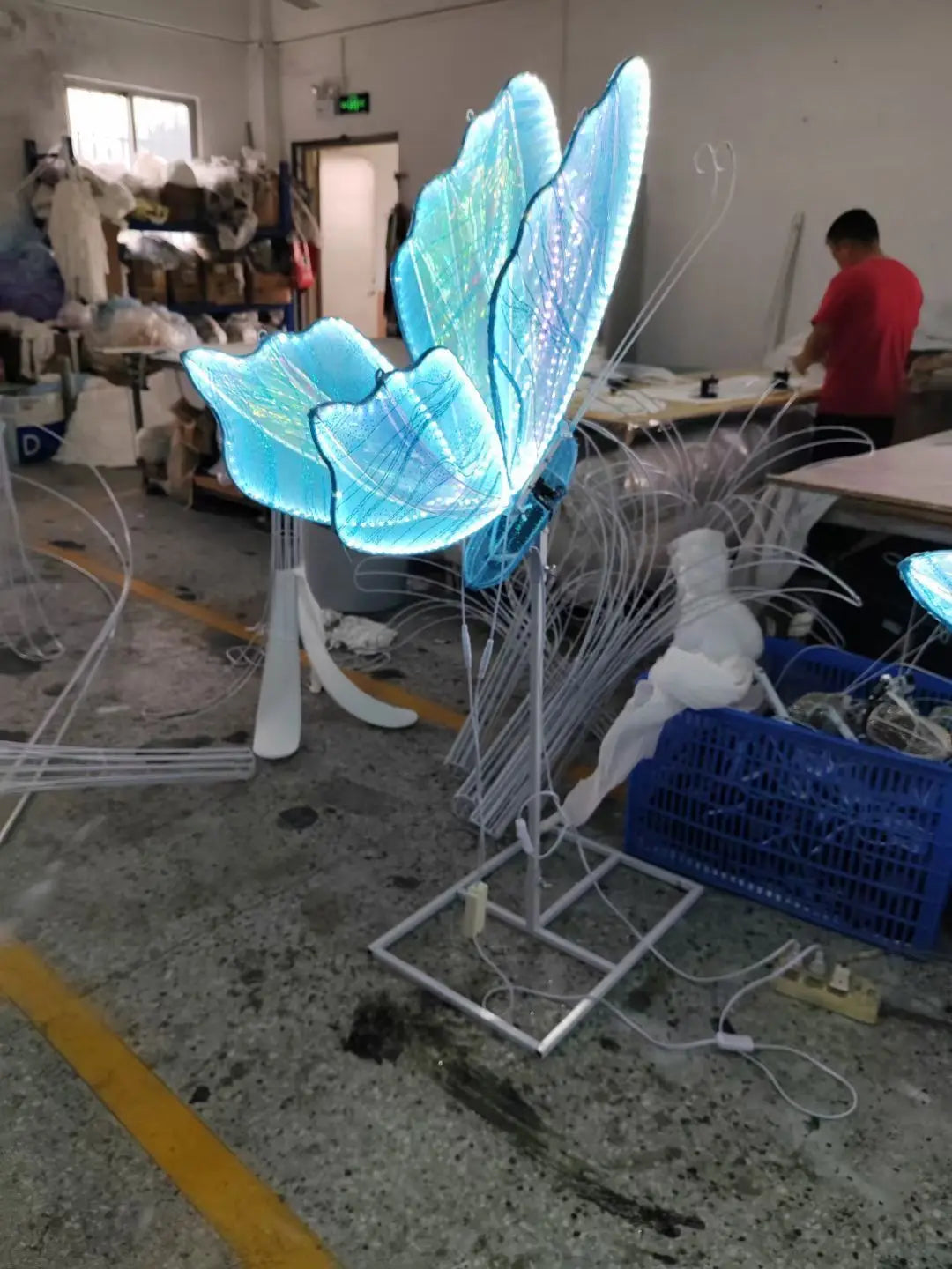 مصابيح DecorBites™ LED متدلية على شكل أجنحة فراشة من الدانتيل للديكور الرومانسي وأضواء الحفلات