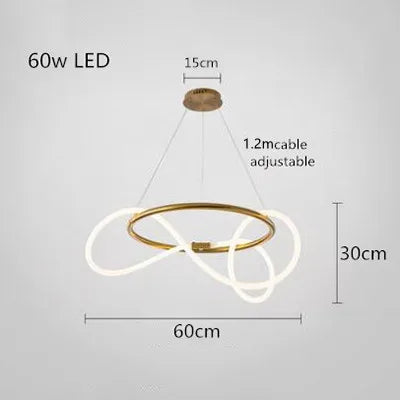 ثريا ديكور بايتس™ LED ذات الخرطوم الطويل لغرفة الطعام والمطبخ والبار، مصباح متدلي