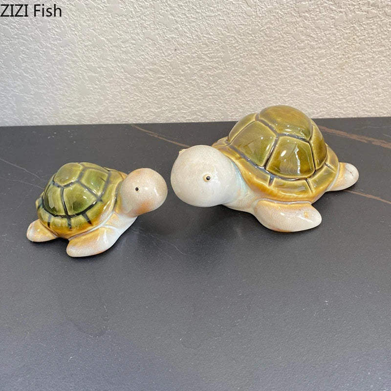 DecorBites™ Cute Turtle Statue Tray Desk Ornament Room Decor Creative Sculpture