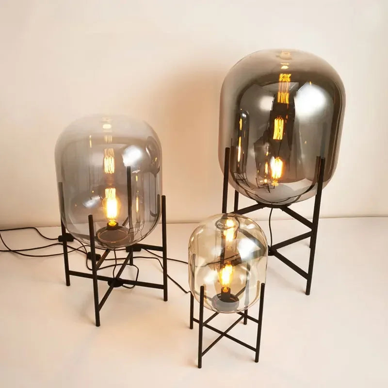 DecorBites™ Glass Ball LED Floor Lamp - Postmodern Scandinavian Design