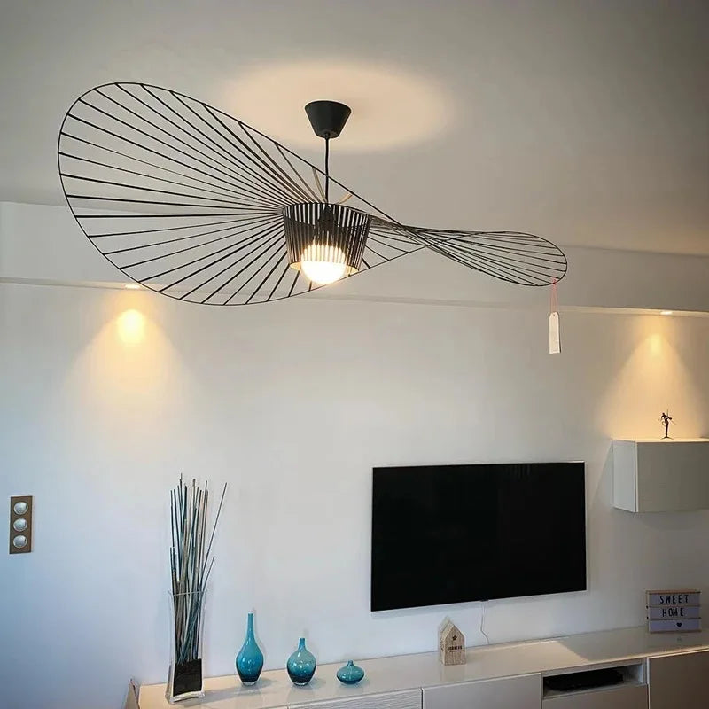 DecorBites™ Industrial Art Hat LED Chandelier for Living Dining Room Pendant Lights