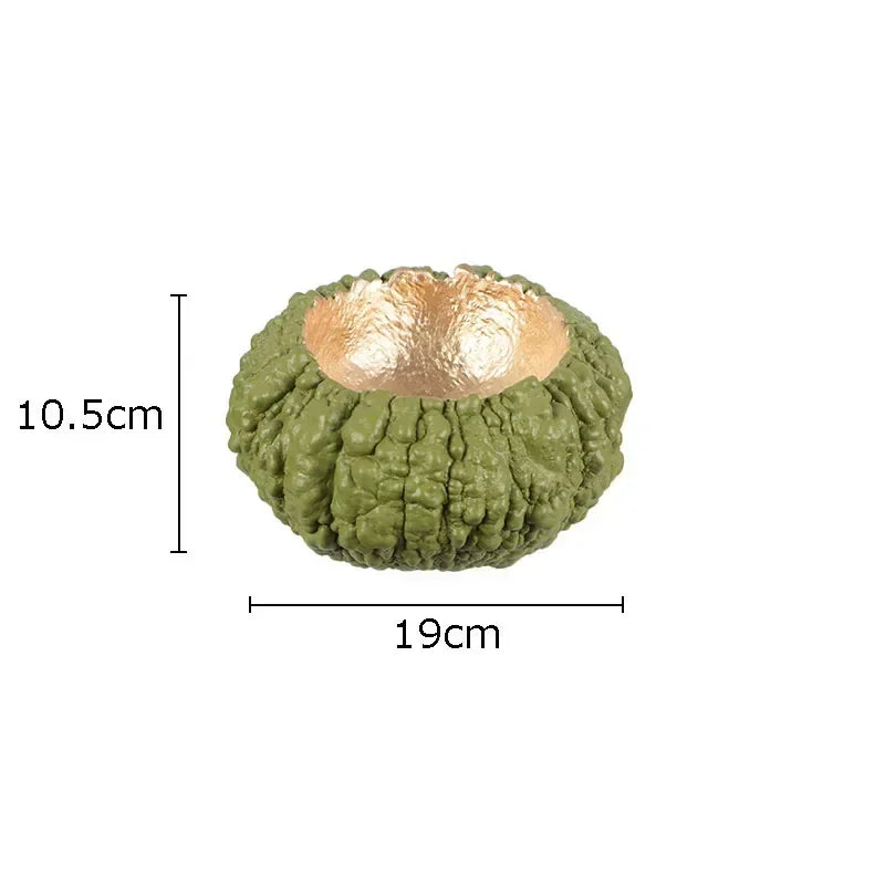 DecorBites™ Gold Pumpkin Resin Sculpture Ornaments Home Decor-Artistic Room Aesthetics
