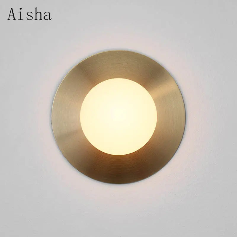 DecorBites™ Circular Wall Lamp: Nordic Designer Sconces for Stylish Home Decor