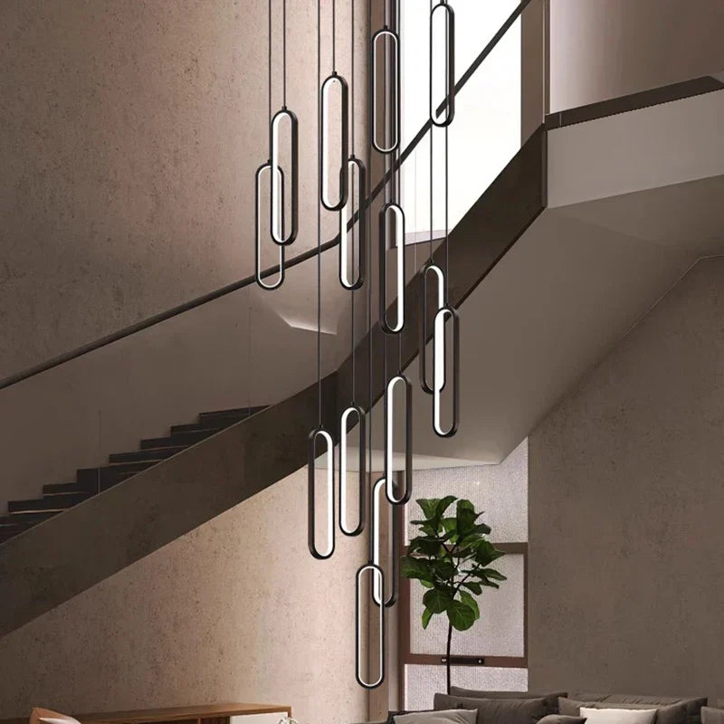 ثريات معلقة LED من DecorBites™ لغرفة المعيشة والسلالم والإضاءة الداخلية