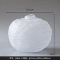 DecorBites™ Glass Pleats Vase for Hydroponics and Flower Arrangement