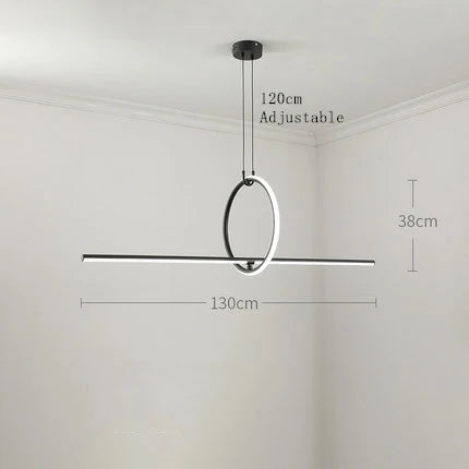 DecorBites™ Geometric Chandelier: Modern Scandinavian Industrial Hanging Lamp Fixtures
