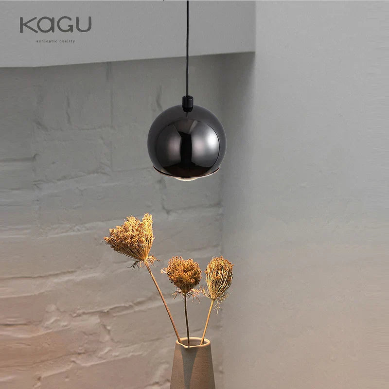 DecorBites™ Gold Metal Luster Pendant for Bedside & Kitchen Island - Minimalist LED Hanging Light