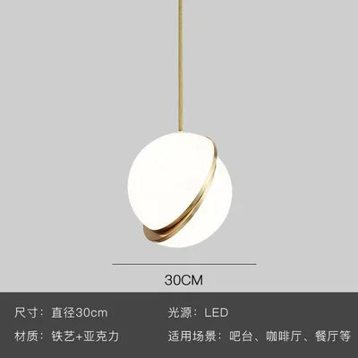 DecorBites™ Gold Lustre LED Pendant Lights for Living/Dining Room, Bedroom & Shop