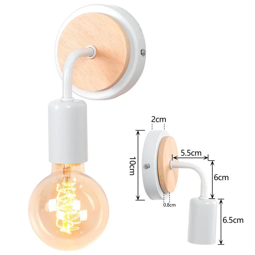 DecorBites™ Industrial LED Wall Light Retro Loft Lamps E27 Iron Lampshade Sconce