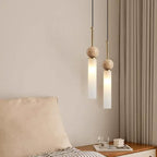Wabi-Sabi Cream Stone Pendant Light