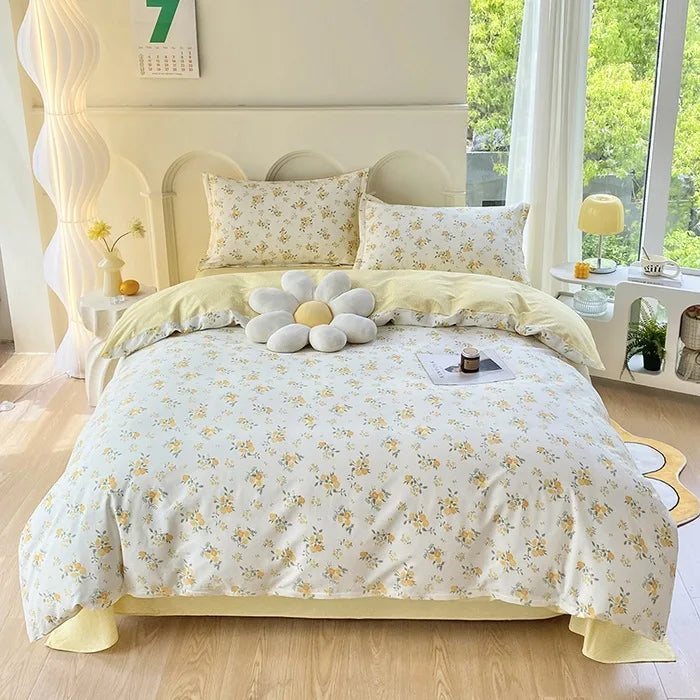 DecorBites™ Cotton Printed Bedding Set for Sweet Cozy Sleep