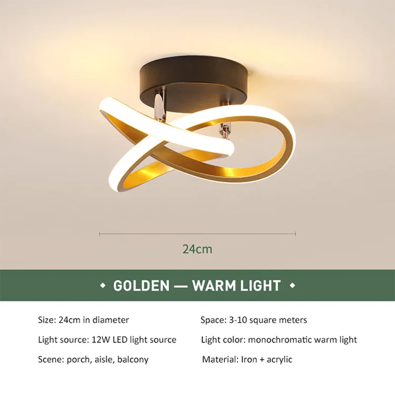 مصباح سقف LED DecorBites™: إضاءة ممر حديثة لسلالم الممرات، المطبخ، العلية الداخلية