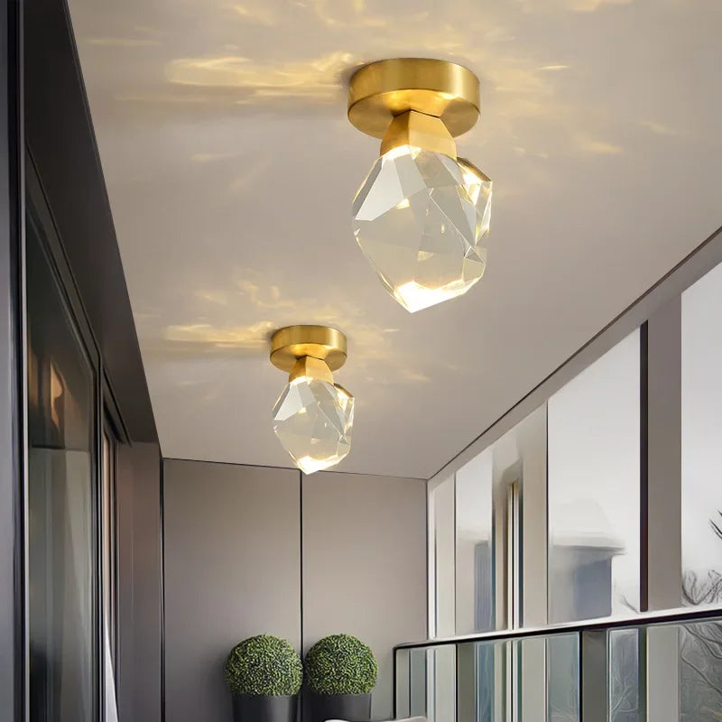 DecorBites™ Gold Minimalist LED Wall Lamp for Living, Bedroom, Kitchen, and Restaurant Lighting