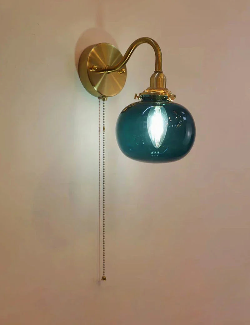 DecorBites™ مصباح إضاءة حائطي زجاجي للغرفة المعيشة وغرفة النوم