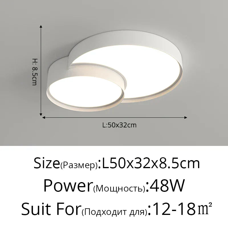 ثريا أكريليك LED من DecorBites™ - إضاءة داخلية عصرية لغرفة النوم والمطبخ وغرفة المعيشة