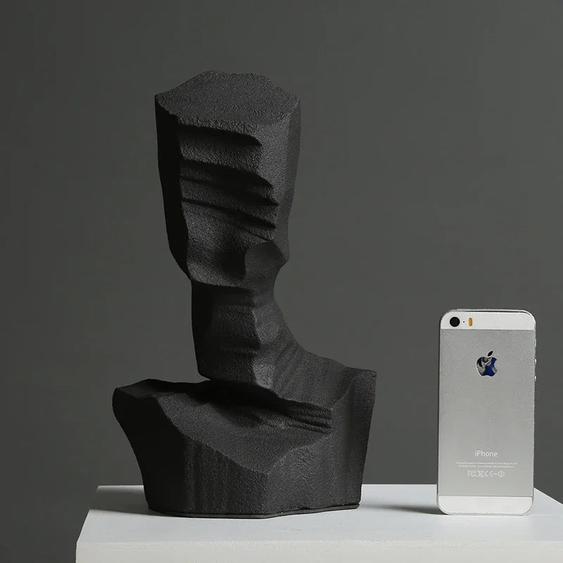 Abstract Resin Decoration DecorBites™ - Elegant Art Sculpture for Office, Living Room & Desktop
