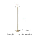 DecorBites™ Circular Glass Lampshade Floor Lamp for Living Room Office LED Lights