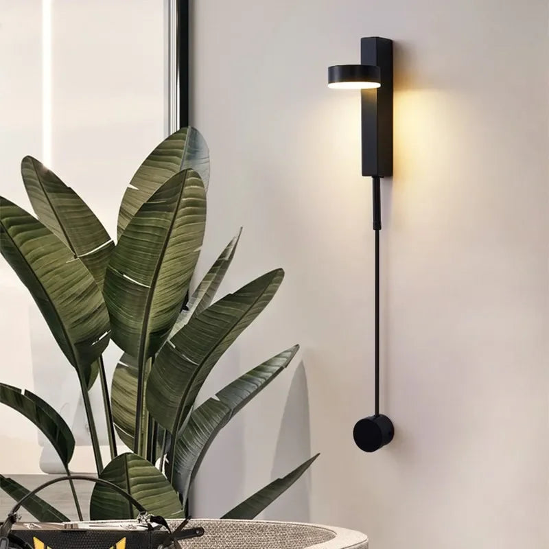 DecorBites™ Adjustable LED Wall Lamp Rotation Dimming Switch Indoor Sconce Lighting