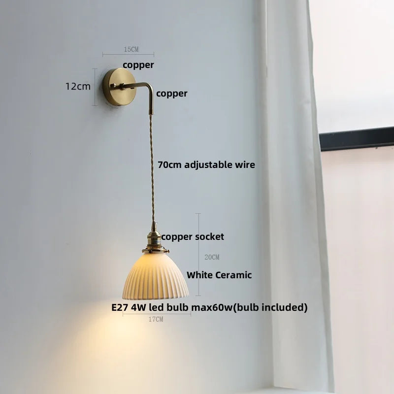 DecorBites™ Clear Glass LED Wall Lamp Modern Crystal Home Decor Nordic Design
