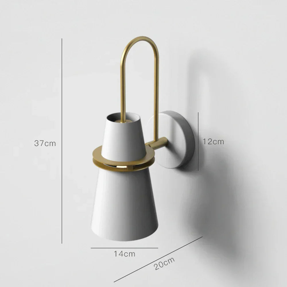 DecorBites™ Industrial LED Wall Sconce Iron Bedside Lamp Retro Loft Indoor Lighting