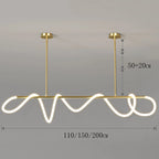 Modern Linear Brushed Stainless Pendant Light