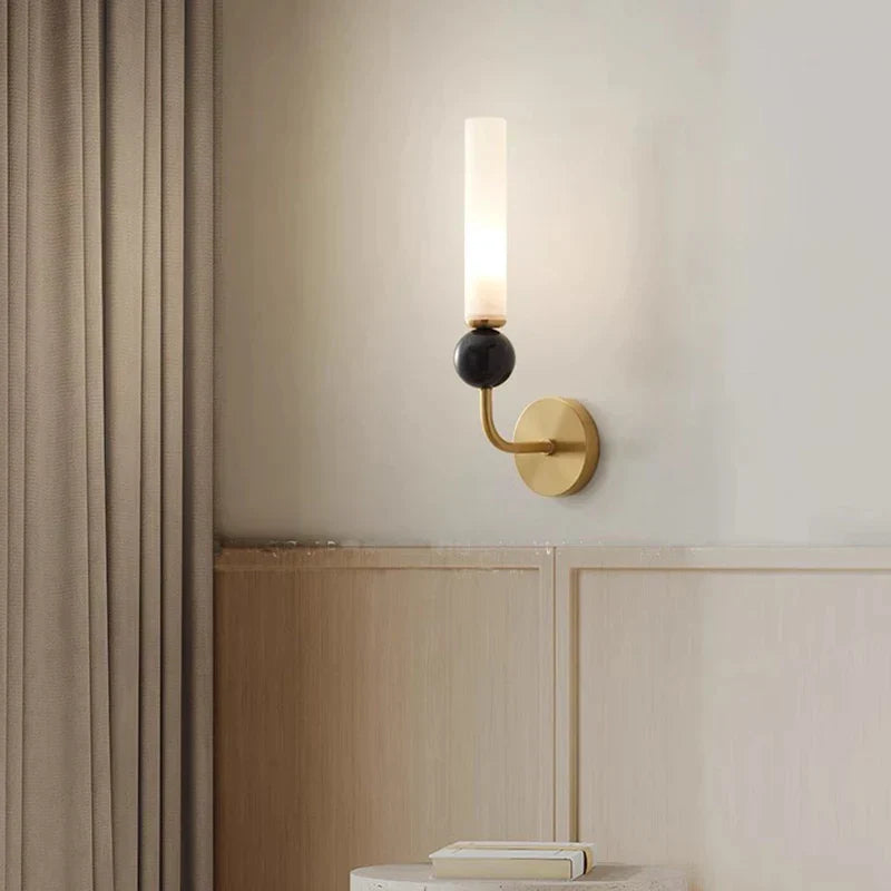 DecorBites™ Copper Wine Corridor Wall Lamp for TV Background & Bedside, Marble Finishes