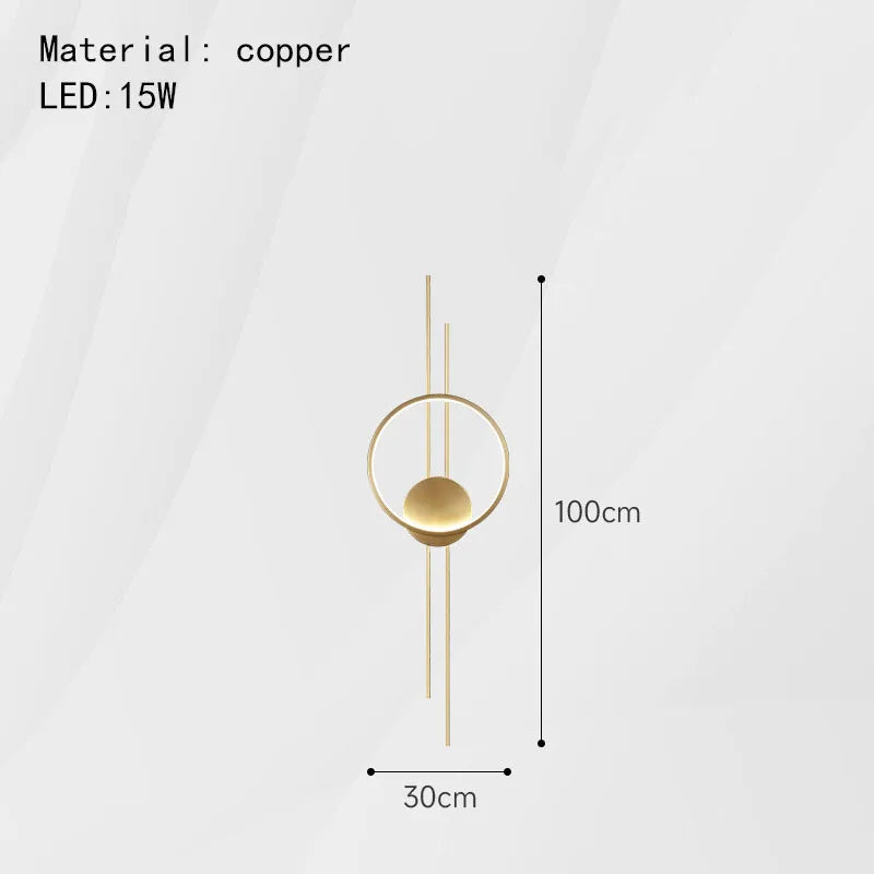 DecorBites™ LED Wall Lights: Elegant Minimalist Sconce with 3 Dimming Modes