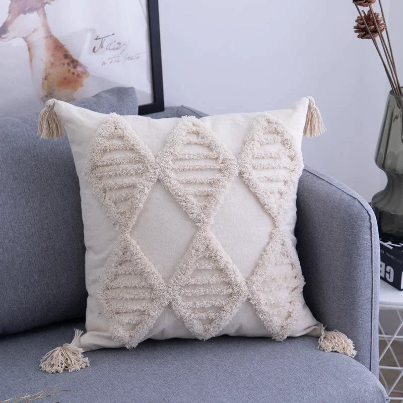 DecorBites™ غطاء وسادة بتصميم شرابات من الدانتيل ومزخرف لكرسي المكتب/الأريكة